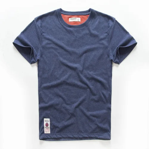 Men's Basic Solid Cotton T-Shirt (O-neck)