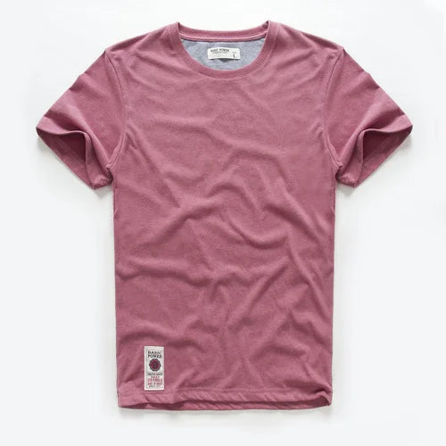Men's Basic Solid Cotton T-Shirt (O-neck)