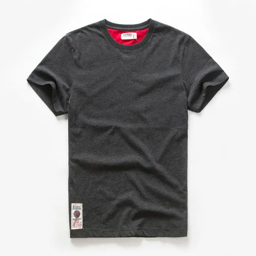 Men's Basic Solid Cotton T-Shirt (O-neck)