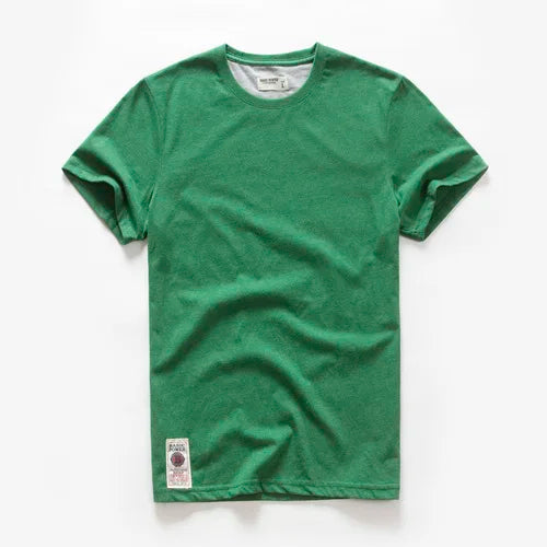 Men's Basic Solid Cotton T-Shirt (O-neck)