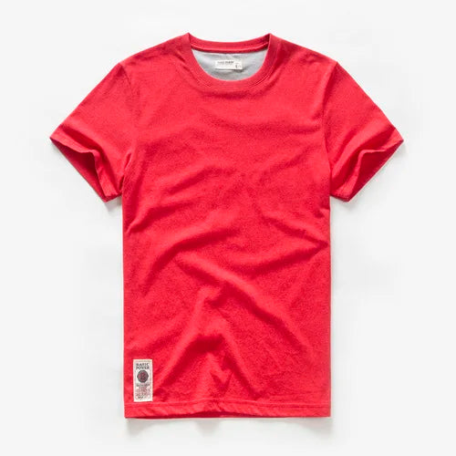 Men's Basic Solid Cotton T-Shirt (O-neck)