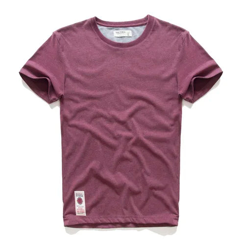 Men's Basic Solid Cotton T-Shirt (O-neck)
