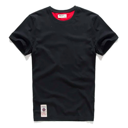 Men's Basic Solid Cotton T-Shirt (O-neck)