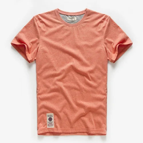Men's Basic Solid Cotton T-Shirt (O-neck)