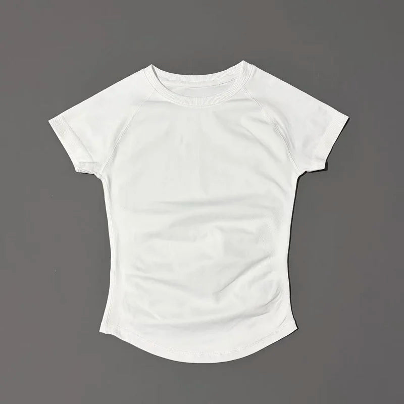 Sport Short Sleeve Top Women Seamless Yoga Leotard Clothing Running Sports T Shirt Gym Yoga Slim Fitness Active Top Tee