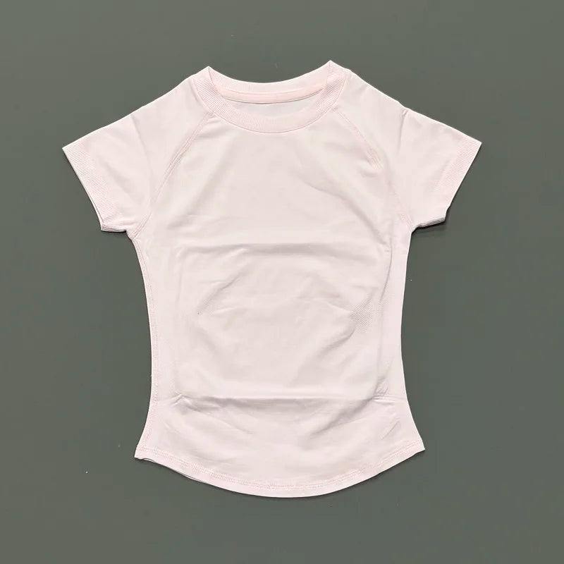Sport Short Sleeve Top Women Seamless Yoga Leotard Clothing Running Sports T Shirt Gym Yoga Slim Fitness Active Top Tee