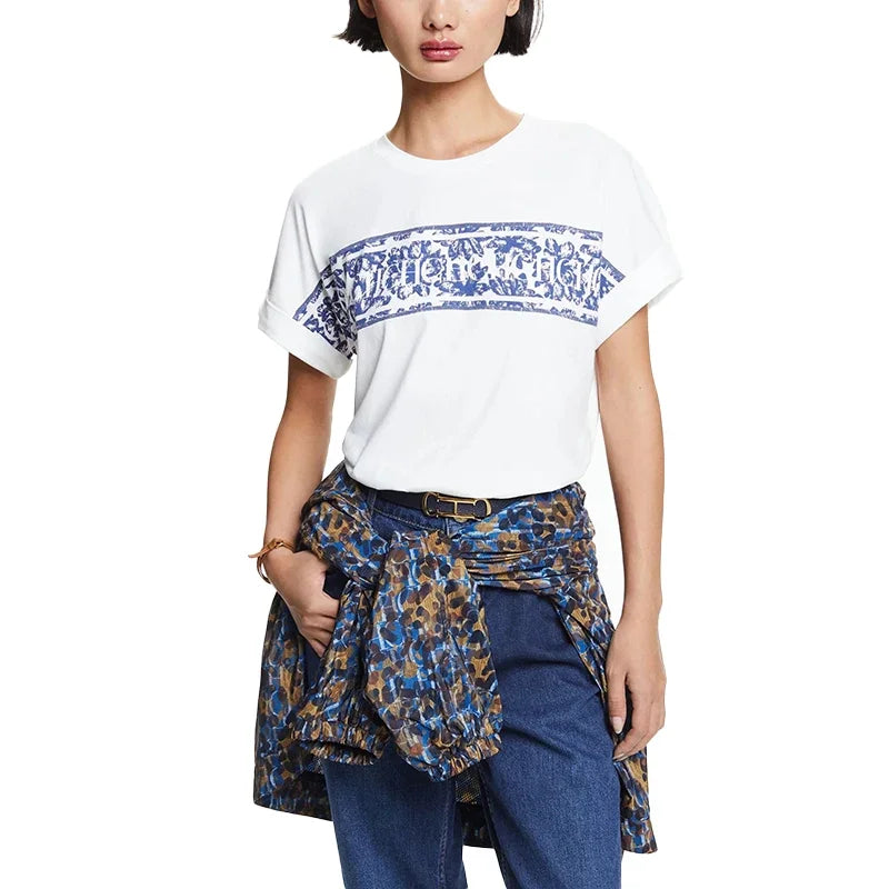 Women's Classic White Casual Tee — Short Sleeve Everyday Top
