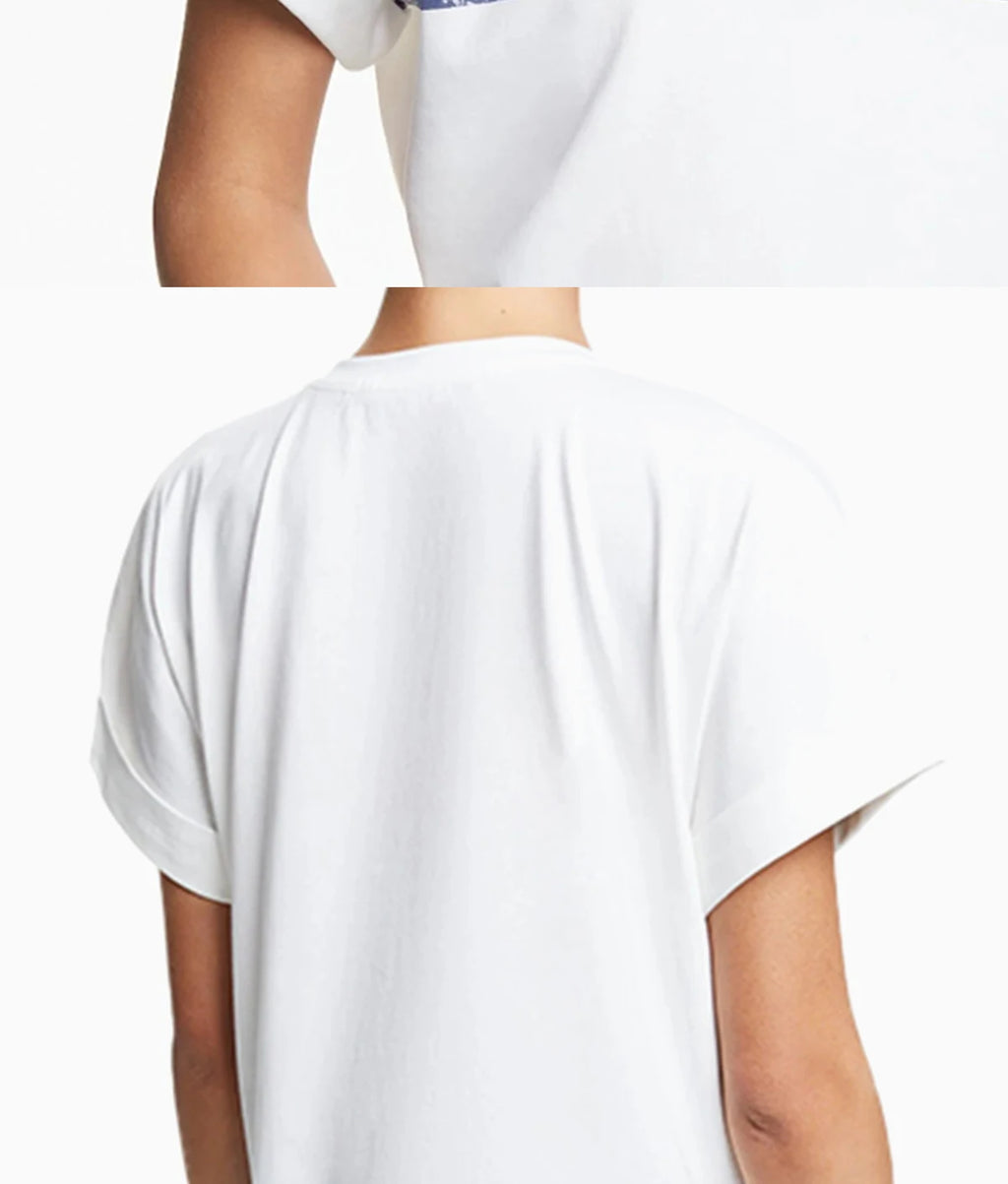 Women's Classic White Casual Tee — Short Sleeve Everyday Top