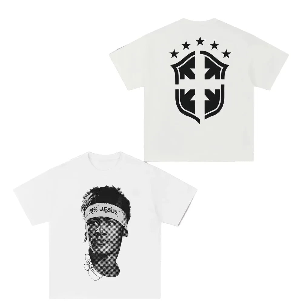 Neymar Graphic Streetwear T-Shirt – 100% Cotton Oversized Tee