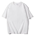 100% Cotton Unisex Basic Tee — Loose Fit O-Neck Short Sleeve Solid Top