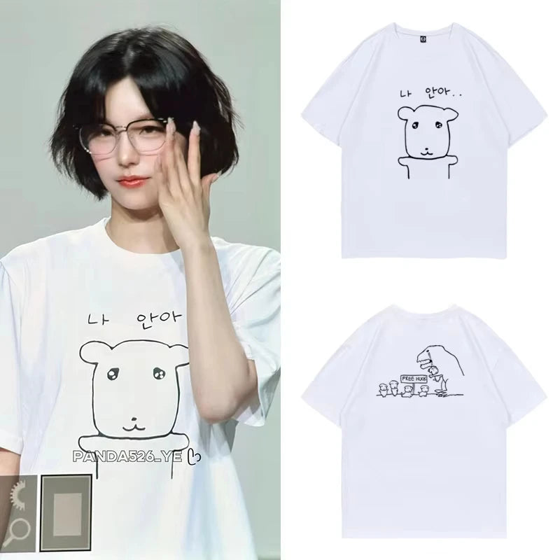 Women's Cute Harajuku Graphic T-Shirt – Casual Summer Slim Fit Top