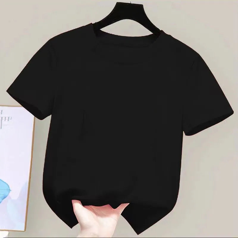 Classic Short-Sleeve Cotton Tee – Ultra-Soft Daily Wear for Kids & Teens