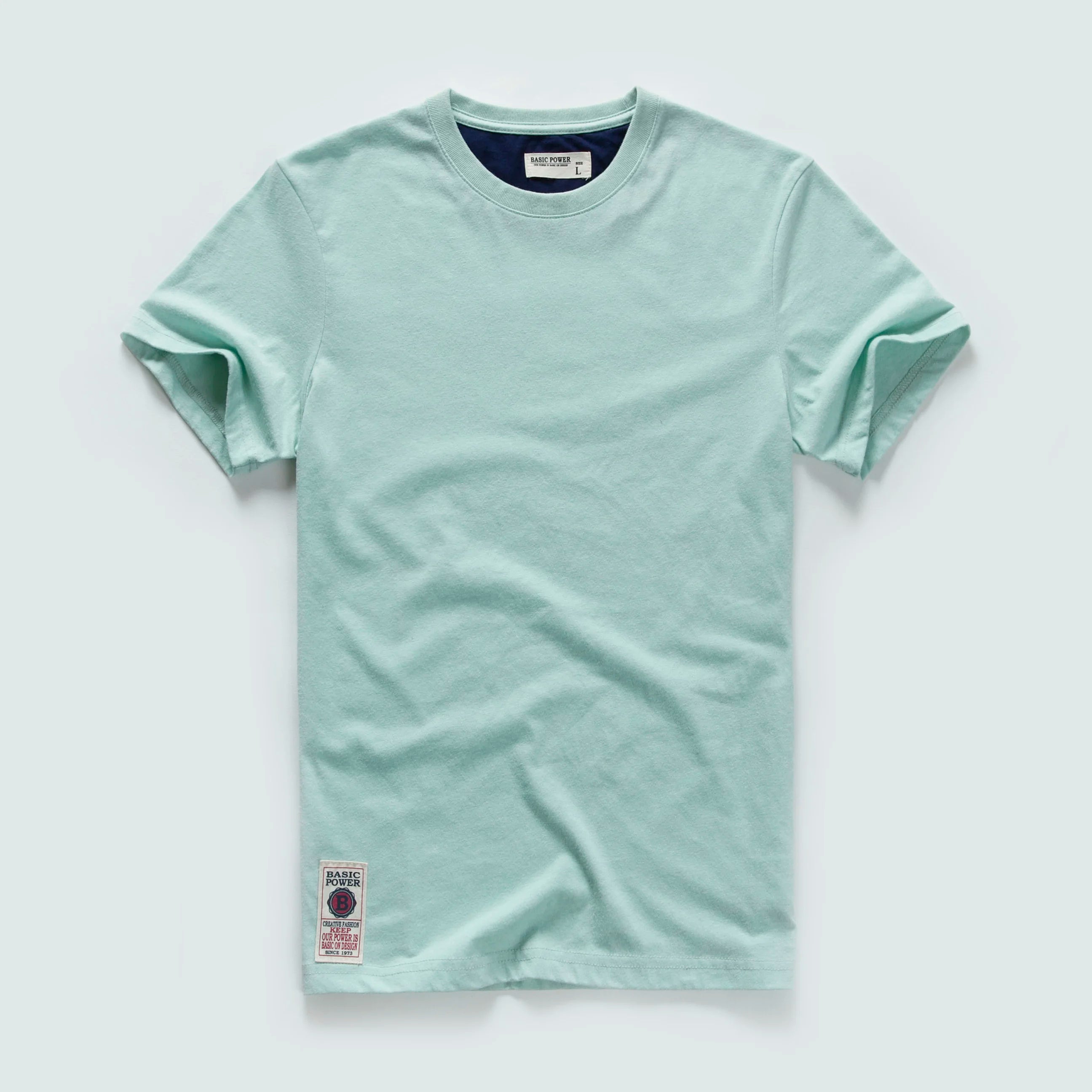 Men's Basic Solid Cotton T-Shirt (O-neck)